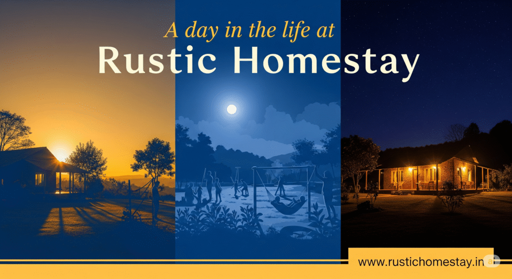 A day in the life at rustic homestay india