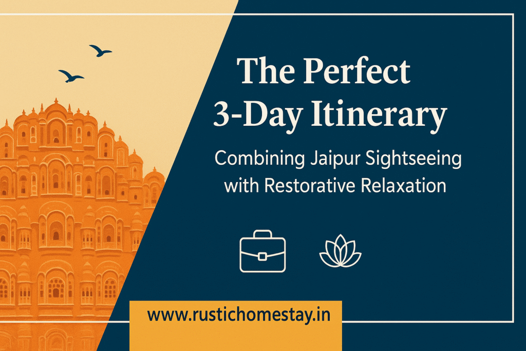 The Perfect 3-Day Itinerary: Combining Jaipur Sightseeing with Restorative Relaxation